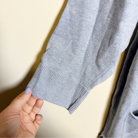 Jeanne Pierre Chambray Heather Longline Sweater - Picture 4 of 7